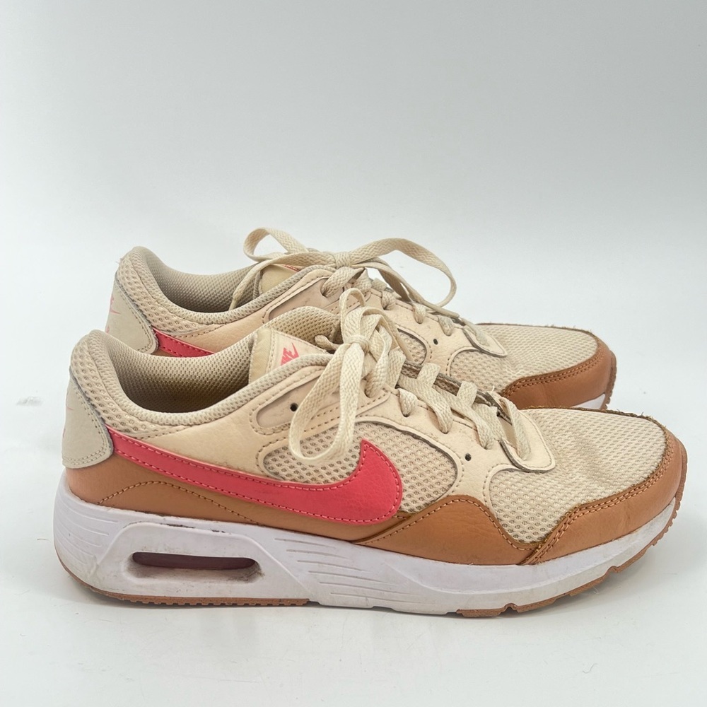 NIKE Air Max SC Sneakers White Pink Salt Cognac Tan Colorway Size US 8.5 - Picture 4 of 10